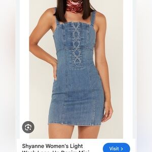 Shyanne Denim Blue Mini Dress